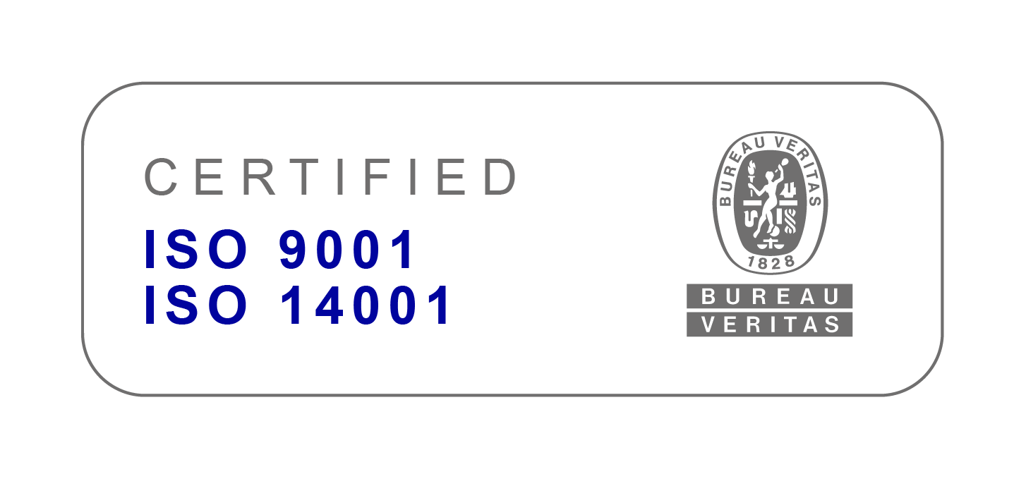 Certificados ISO 9001 y 14001 de Bureau Veritas